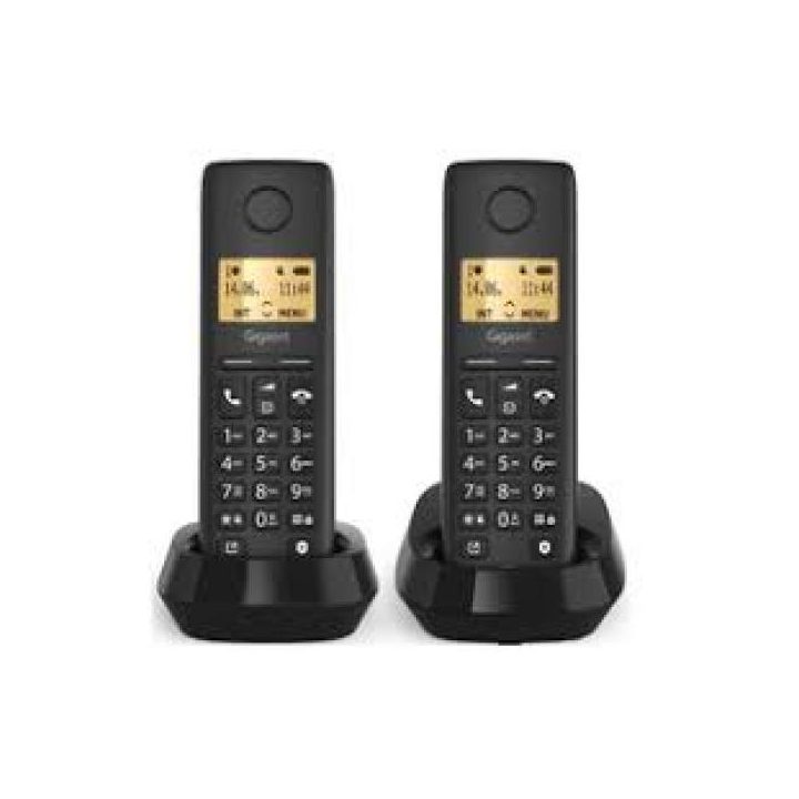 Gigaset Basic 100 Inalámbrico DECT Negro Duo (L36852-H3206-D201)