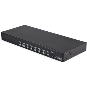 StarTech.com Comutador Switch KVM 1U OSD e Cabos 8 portas USB A Vídeo…