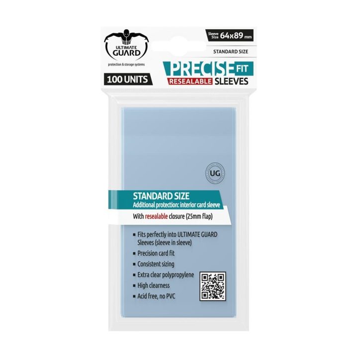 Ultimate Guard Precise-Fit Reusable Closure Clear Card Sleeves…