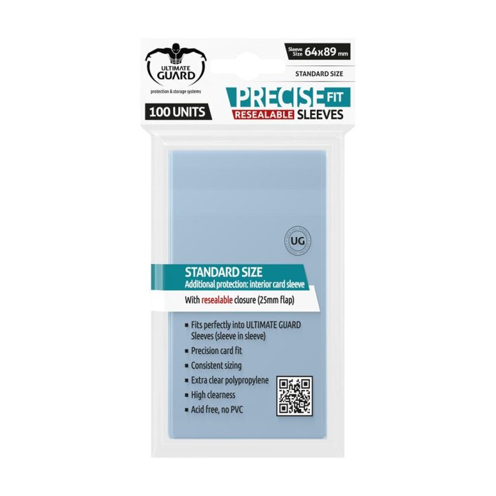 Ultimate Guard Precise-Fit Reusable Closure Clear Card Sleeves…