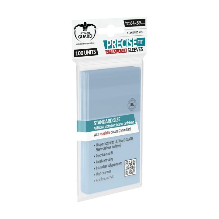 Ultimate Guard Precise-Fit Reusable Closure Clear Card Sleeves…
