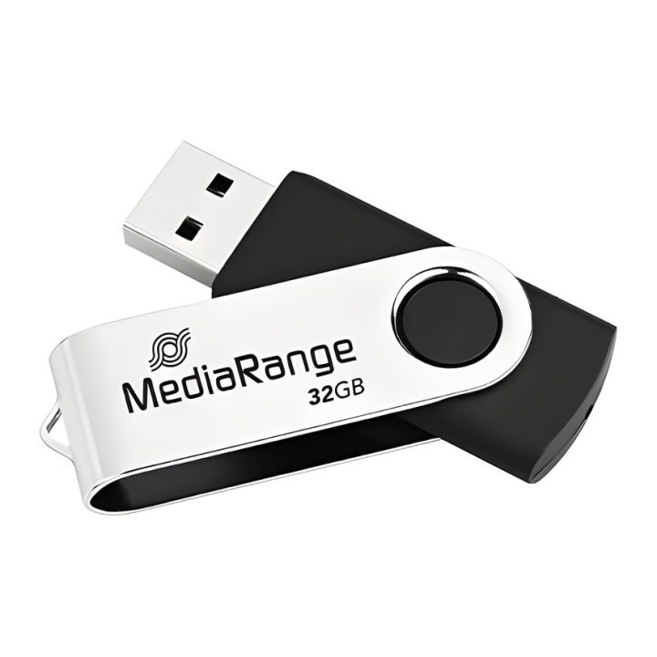 Pen drive 32GB USB 2.0 Mediarange silver-black (MR911)