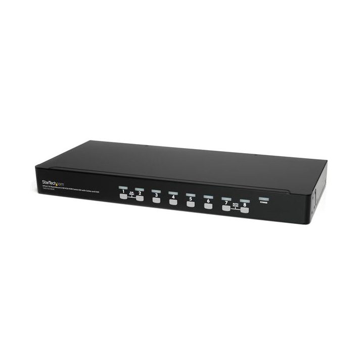StarTech.com 8-Port USB VGA HD15 KVM Switch 1U OSD with Cables
