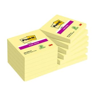 Pack 12 blocs 90 hojas notas adhesivas 76X76MM super sticky sin…