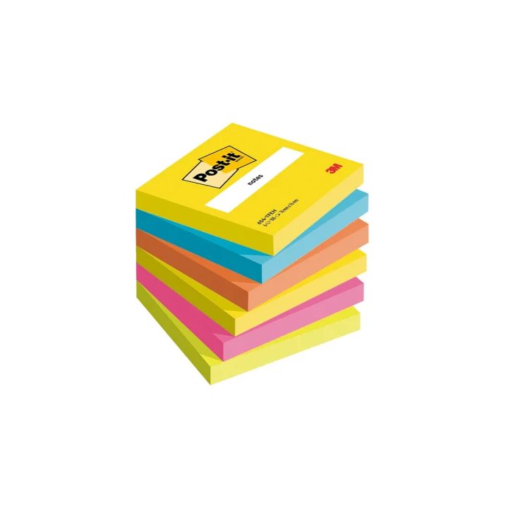Pack 6 blocos de notas adesivas 100 folhas 76X76MM coleção Energetic…