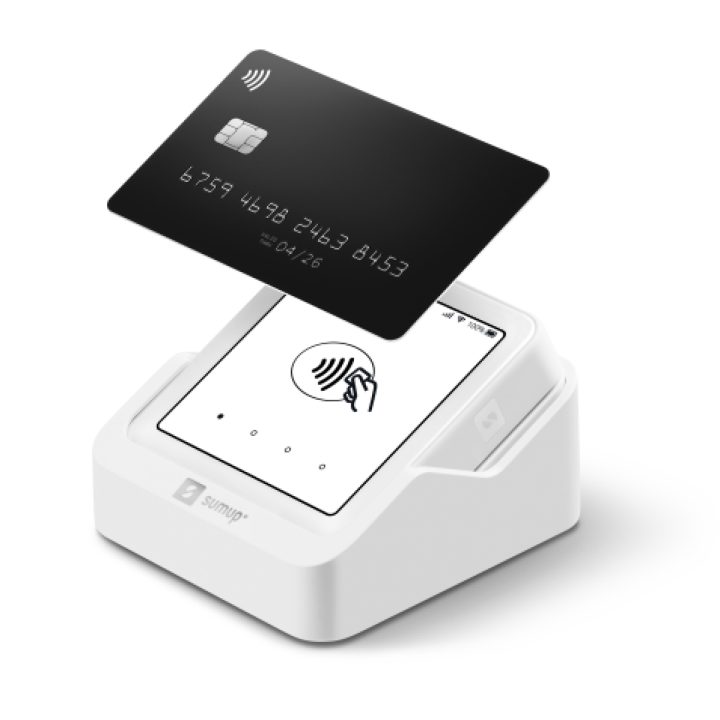 SumUp Solo Smart Card Reader Battery Wi-Fi White