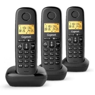 Gigaset Basic 100 Wireless DECT Black Trio (L36852-H3206-D211)