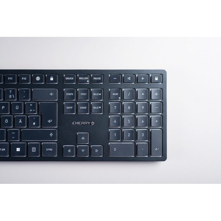 CHERRY KW 9100 SLIM teclado Universal RF Wireless + Bluetooth QWERTY…