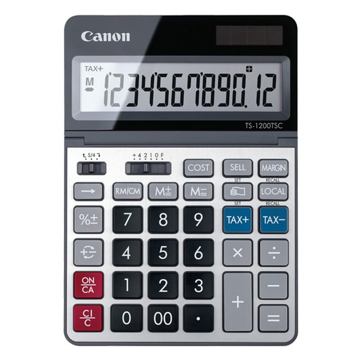 Canon TS-1200TSC Desktop Calculator Basic Calculator Metallic
