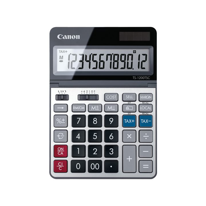 Canon TS-1200TSC Desktop Calculator Basic Calculator Metallic