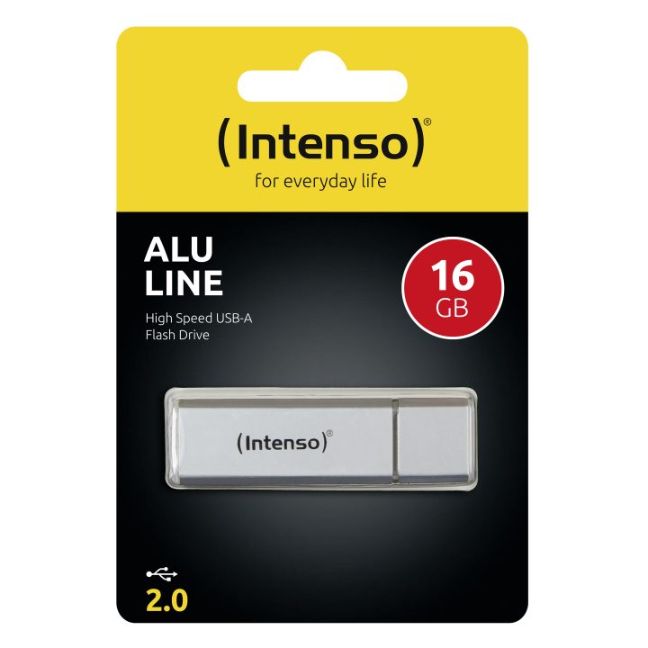 Memoria USB 2.0 Intenso 16GB alu line aluminio (3521472)