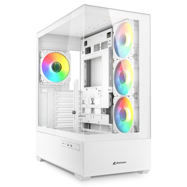 Sharkoon AK6 RGB Blanco ATX, Micro-ATX (4044951041701)