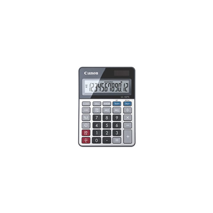 Canon LS-122TS calculadora de secretária Ecrã da calculadora Cinzento
