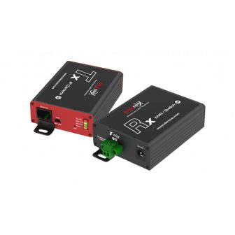 Mobotix media converter set Ethernet(PoE+) – twisted-pair…
