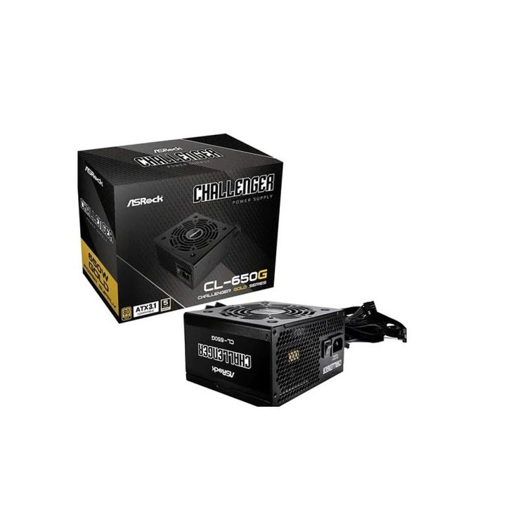 ASRock CL-650G Power Supply, PSU, 650W, 80 PLUS Gold, 120mm, Active…