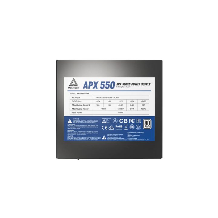 Fonte de alimentação ATX Montech APX550