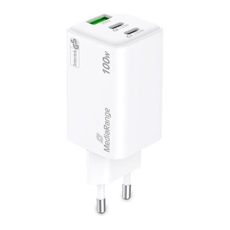 Cargador Mediarange triple USB-a u USB-C 100W (MRMA123)