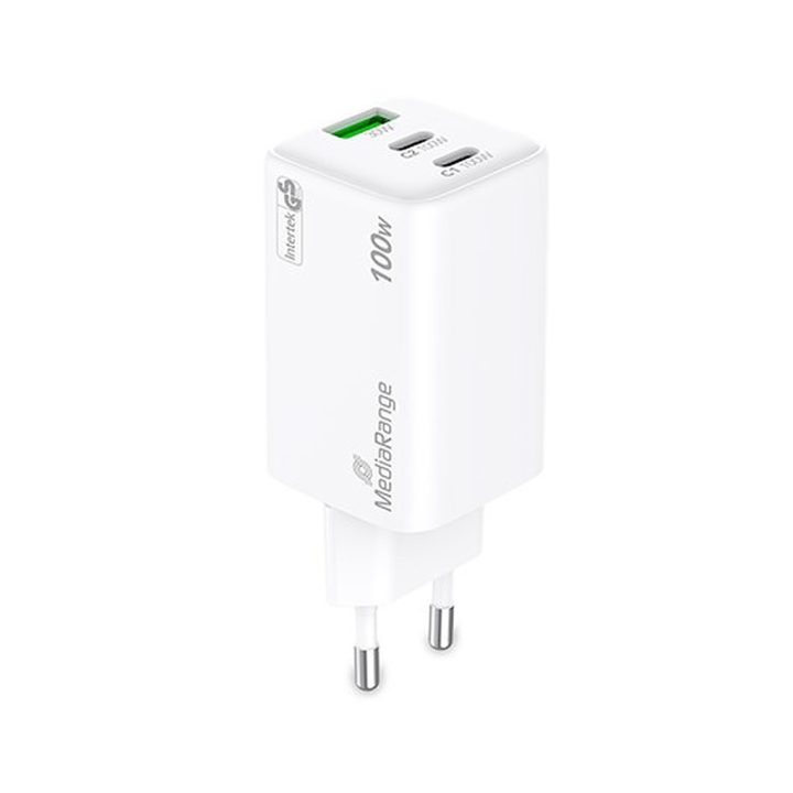 Mediarange Triple USB-A or USB-C 100W Charger (MRMA123)