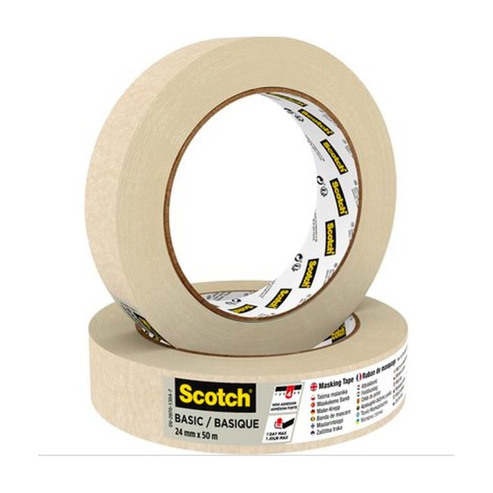 3M Scotch Abdeckband - Basic Cinta de pintor multiusos Apto para uso…