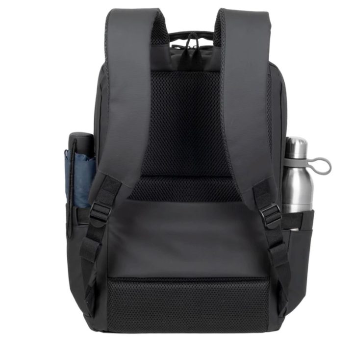 RIVACASE 8435 Tegel ECO Black Coated Laptop Backpack (8435 Black ECO)