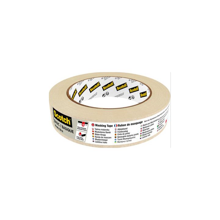3M Scotch Abdeckband - Basic Cinta de pintor multiusos Apto para uso…