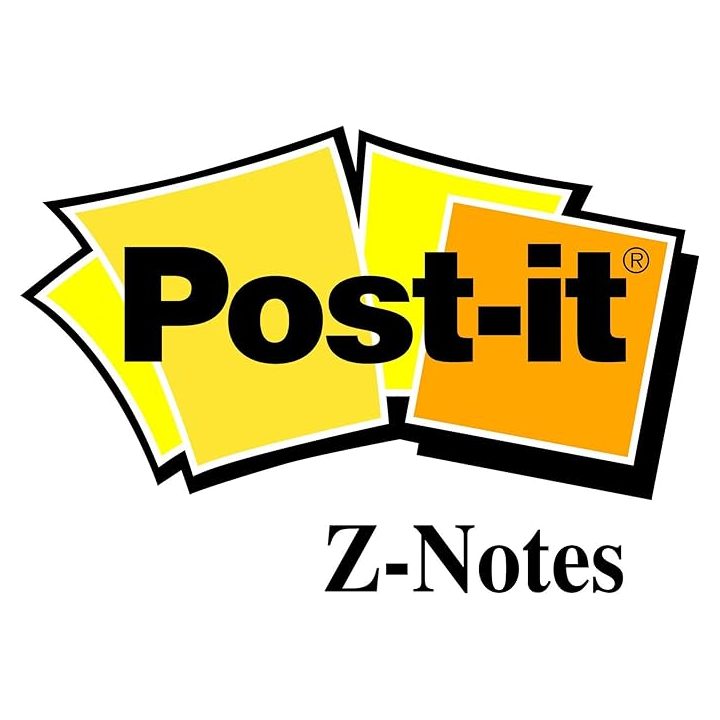 Pack of 12 Z-Notes Adhesive Note Pads 100 Sheets 76x76mm Assorted…