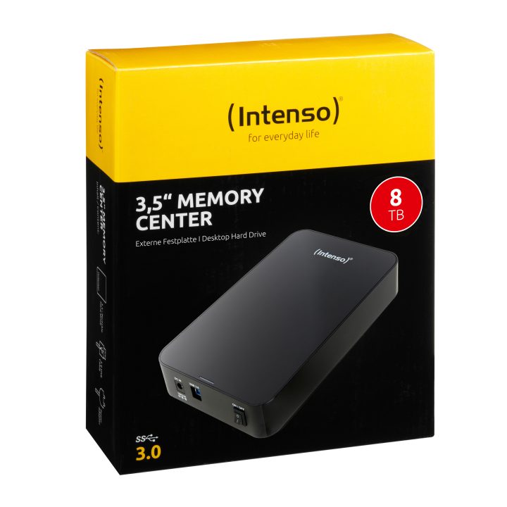 Disco rígido externo HDD Intenso 8TB 3,5 polegadas USB 3.0 (6031516)