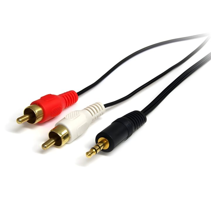 StarTech.com Mini-Jack to RCA Adapter Cable 91cm - 3.5mm Male Jack -…