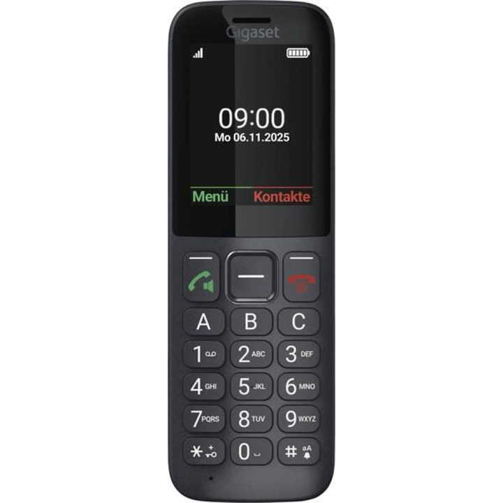 Gigaset Comfort 600 SIM 2,4" 118 g Negro, Gris (S30853-H1236-R101)