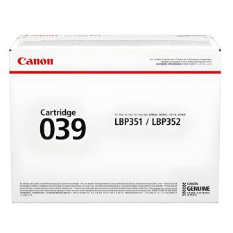 Canon 039 cartucho de toner 1 unidade(s) Original Preto