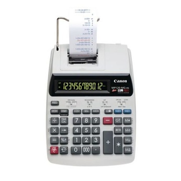 Canon MP120-MG-es II Desktop Printing Calculator White