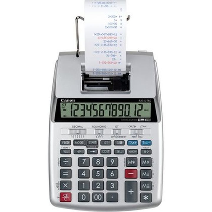 Canon P23-DTSC Desktop Printing Calculator Silver