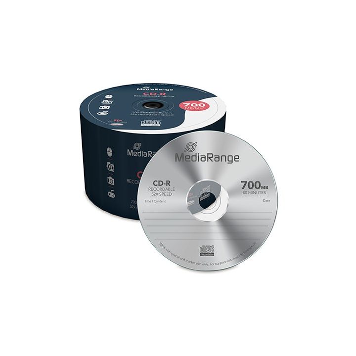 Mediarange CD-R MR207 700MB 50PCS Consumable