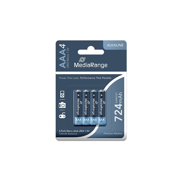 Pilhas alcalinas Mediarange AAA (MRBAT101)