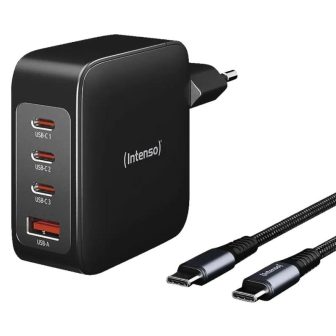 Intenso | KIT Carregador GaN W140A3C + Cabo USB-C (7814010)
