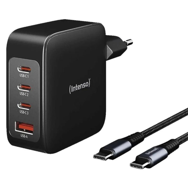 Intenso | KIT Cargador GaN W140A3C + Cable USB-C (7814010)