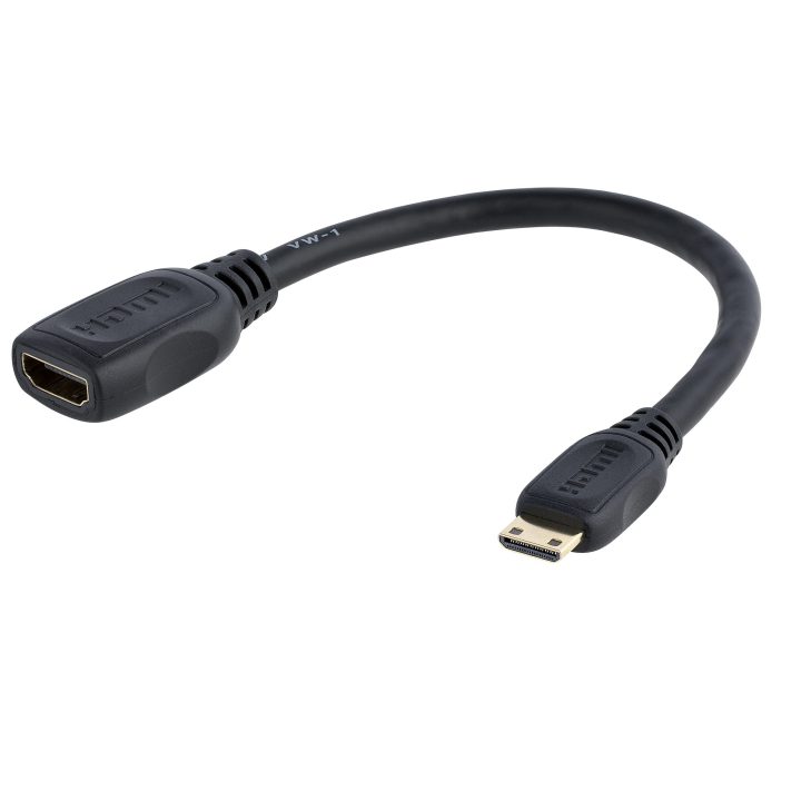 StarTech.com Adaptador de 12,5 cm Mini HDMI a HDMI - HDMI de Alta…