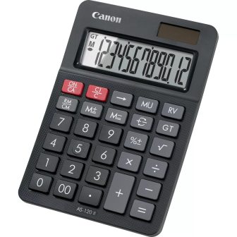 Canon AS-120 II calculadora Escritorio Pantalla de calculadora Negro