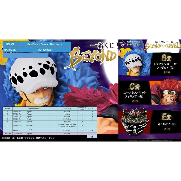 Ichiban Kuji One Piece Beyond the Level Lot 79 Items (IK62672)