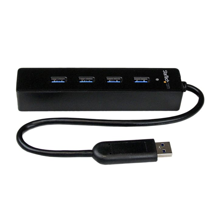 StarTech.com USB 3.0 (5Gbps) SuperSpeed Portable 4-Port Hub Adapter -…