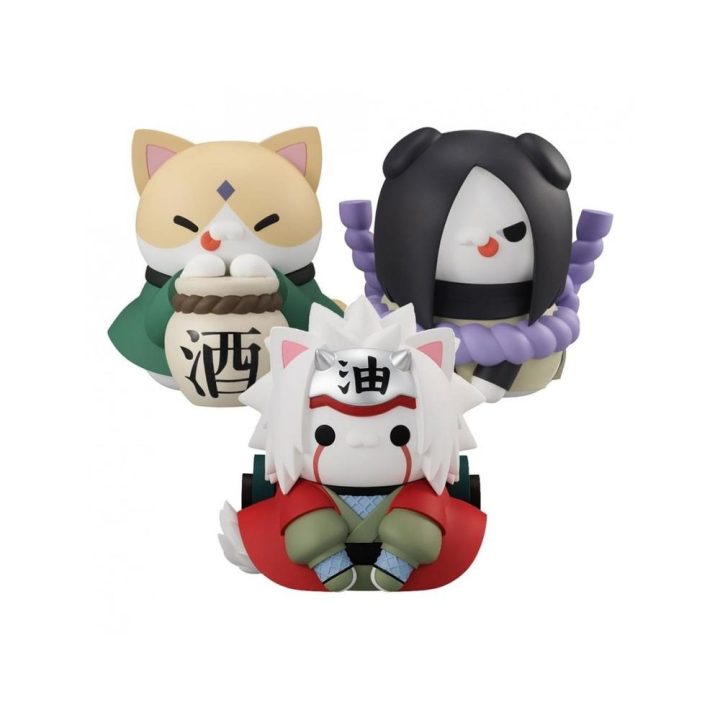 Pack figuras Megahouse 3 unidades naruto megacat nyanto! gift…