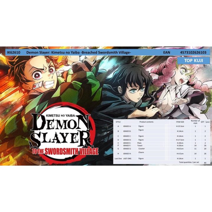 Ichiban Kuji Banpresto Demon Slayer: Kimetsu no Yaiba Swordsmith…