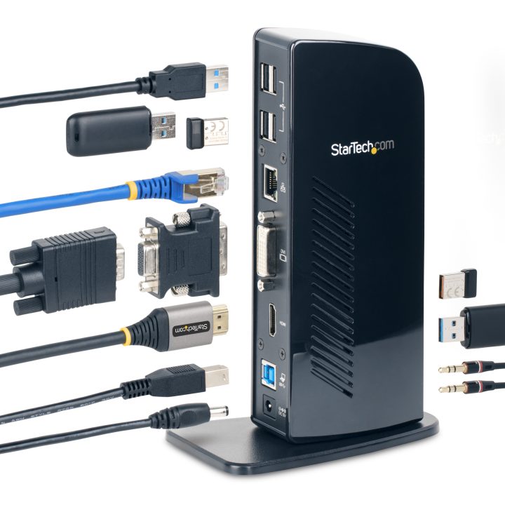 StarTech.com Estação de Ancoragem USB 3.0 para 2 Monitores para…
