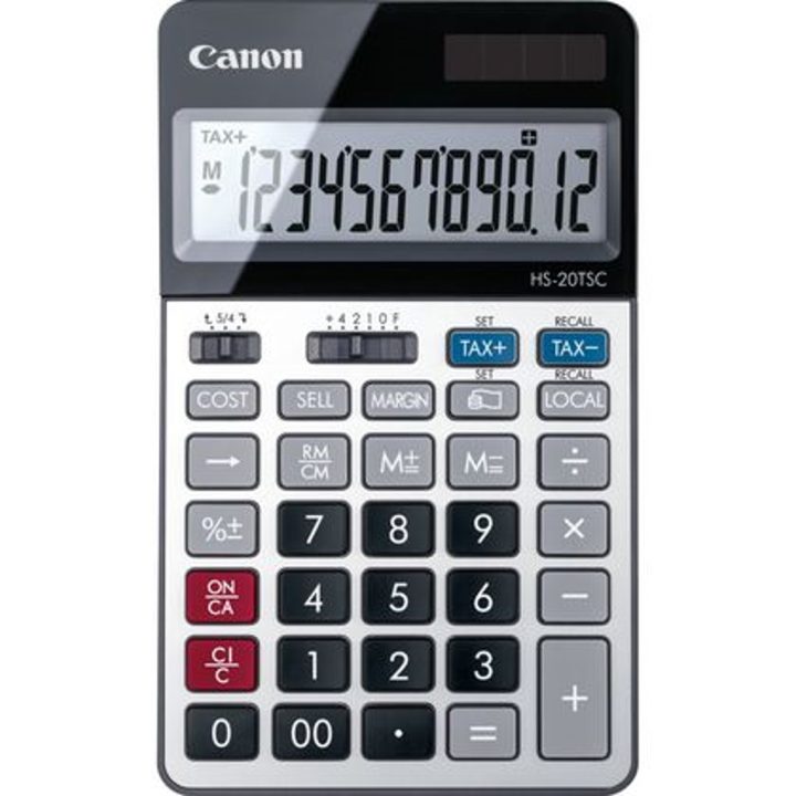 Canon HS-20TSC Desktop Calculator Financial Calculator Black, Silver