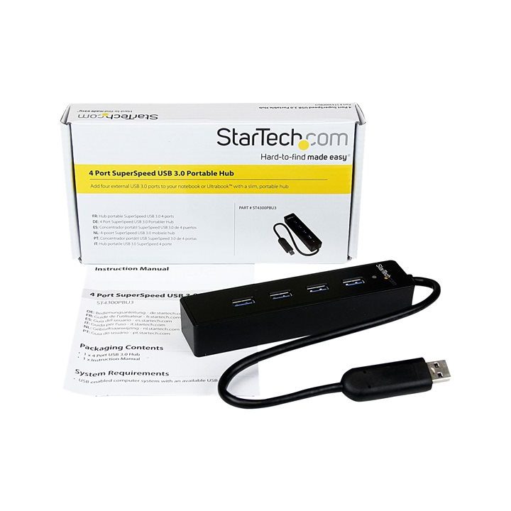 StarTech.com Adaptador Concentrador Hub USB 3.0 (5Gbps) Super Speed…
