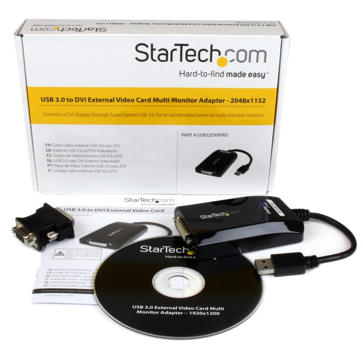 StarTech.com USB 3.0 to DVI / VGA Adapter Cable - 2048x1152 -…