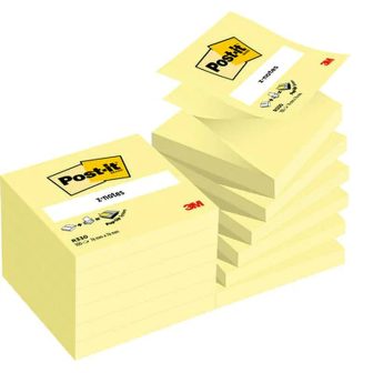 Pack 12 blocs 100 hojas z-notes adhesivas 76X76MM canary yellow caja…