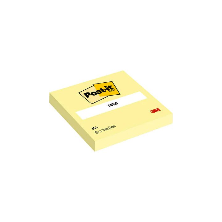 Pack 12 blocos de notas adesivas 100 folhas 76X76MM canary yellow sem…