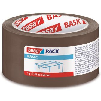 Pack 6 fitas de embalagem basic 50mm.X66M. castanho TESA…