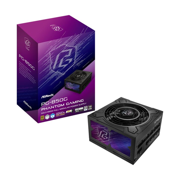 ASRock Phantom Gaming PG-850G Power Supply Unit 850 W 20+4 pin ATX…
